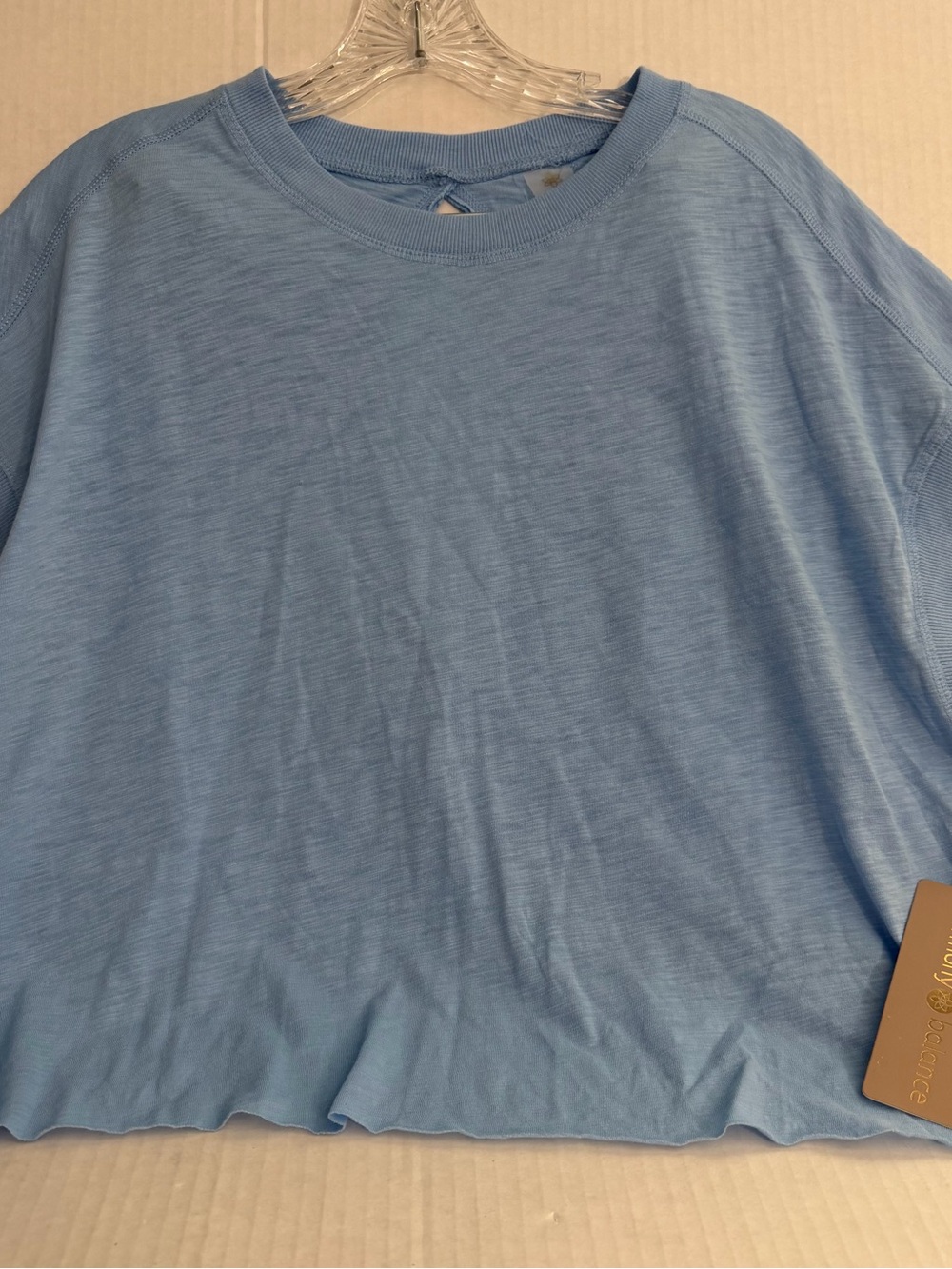 Harmony Balance Light Blue Women's Crop Top
